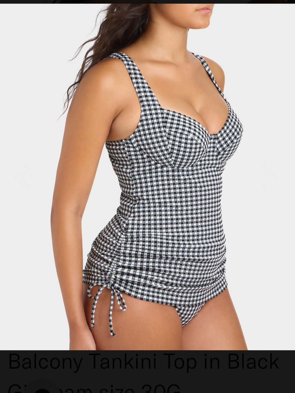 Panache Gingham Iris Underwire Tankini Top